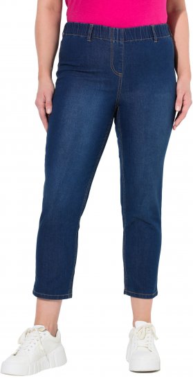 Ulla Popken Cropped Jeggings Blue Denim - Džinsai & Kelnės Didelėse Dydžiuose – Plus Size - 