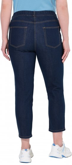 Ulla Popken Cropped Jeggings Denim Blue - Džinsai & Kelnės Didelėse Dydžiuose – Plus Size - 