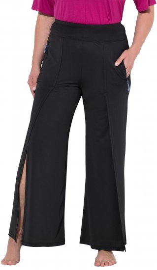 Ulla Popken Split Leg Uv Protective Pants Black - Džinsai & Kelnės Didelėse Dydžiuose – Plus Size - 