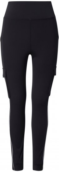Ulla Popken Cargo Pocket Fleece Lined Sports Leggings Black - Džinsai & Kelnės Didelėse Dydžiuose – Plus Size - 