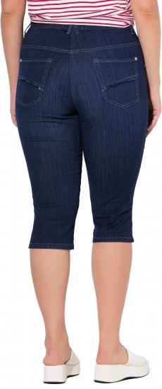 Ulla Popken Denim Elastic Waist Capres Blue - Džinsai & Kelnės Didelėse Dydžiuose – Plus Size - 