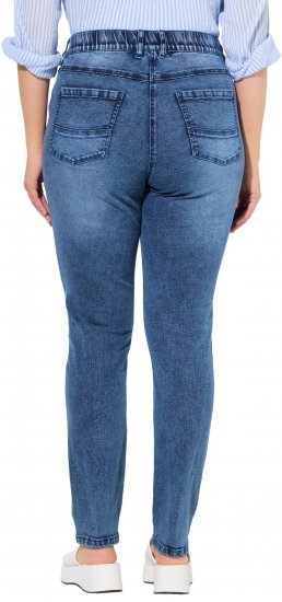 Ulla Popken Vintage Wash Stretch Fit Jeans Blue Denim - Džinsai & Kelnės Didelėse Dydžiuose – Plus Size - 