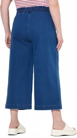 Ulla Popken Denim Culottes Blue - Džinsai & Kelnės Didelėse Dydžiuose – Plus Size - 