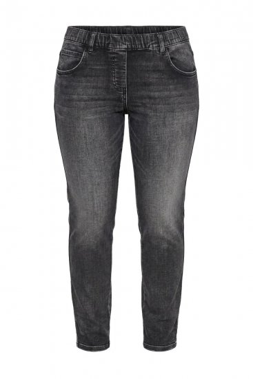 Ulla Popken Vintage Wash Jeggings Black - Tamprės - Tamprės didelių dydžių