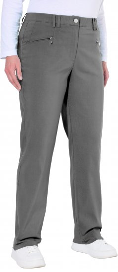 Ulla Popken Thermal Stretch Fit Mony Pants Graphite Grey - Džinsai & Kelnės Didelėse Dydžiuose – Plus Size - 