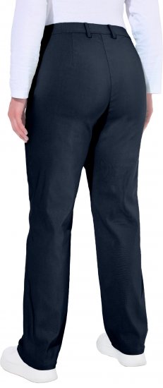 Ulla Popken Thermal Stretch Fit Mony Pants Navy - Džinsai & Kelnės Didelėse Dydžiuose – Plus Size - 
