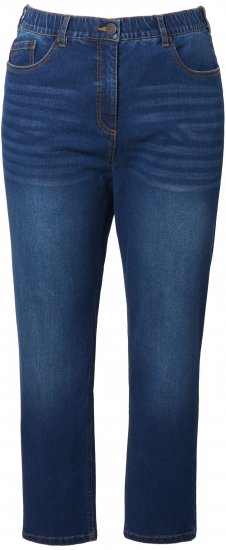 Ulla Popken Stretch Fit Mom Jeans Blue Denim - Džinsai & Kelnės Didelėse Dydžiuose – Plus Size - 