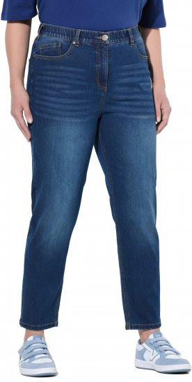 Ulla Popken Stretch Fit Mom Jeans Blue Denim - Džinsai & Kelnės Didelėse Dydžiuose – Plus Size - 