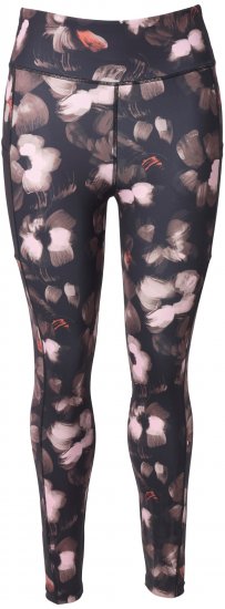 Ulla Popken Abstract Print Quick Dry Sports Leggings Black - Džinsai & Kelnės Didelėse Dydžiuose – Plus Size - 