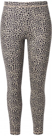 Ulla Popken Leopard Print Ski Leggings Black - Džinsai & Kelnės Didelėse Dydžiuose – Plus Size - 