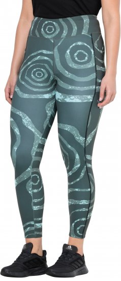 Ulla Popken Quick Drying Ripple Print Sport Leggings Black - Džinsai & Kelnės Didelėse Dydžiuose – Plus Size - 