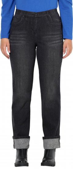 Ulla Popken Rhinestone Studded Jeans Grey - Džinsai & Kelnės Didelėse Dydžiuose – Plus Size - 