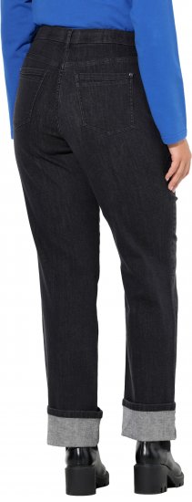 Ulla Popken Rhinestone Studded Jeans Grey - Džinsai & Kelnės Didelėse Dydžiuose – Plus Size - 