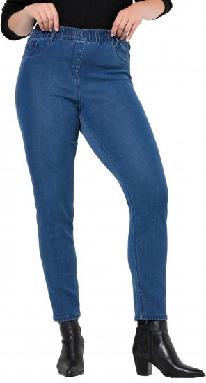 Ulla Popken Denim Five Pocket Jeggings Blue Denim - Džinsai & Kelnės Didelėse Dydžiuose – Plus Size - 
