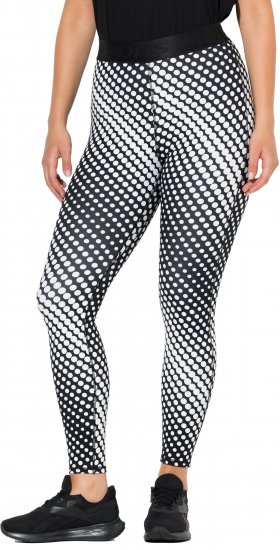 Ulla Popken Polka Dot Performance Leggings Black - Džinsai & Kelnės Didelėse Dydžiuose – Plus Size - 