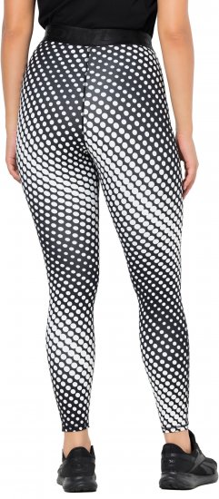 Ulla Popken Polka Dot Performance Leggings Black - Džinsai & Kelnės Didelėse Dydžiuose – Plus Size - 