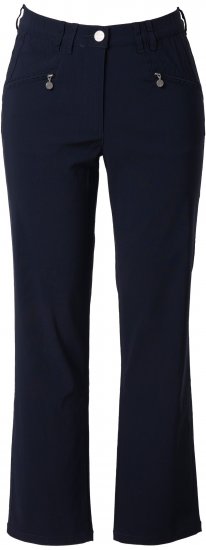 Ulla Popken Bengaline Elastic Waist Pants Navy - Džinsai & Kelnės Didelėse Dydžiuose – Plus Size - 