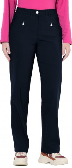 Ulla Popken Bengaline Elastic Waist Pants Navy - Džinsai & Kelnės Didelėse Dydžiuose – Plus Size - 