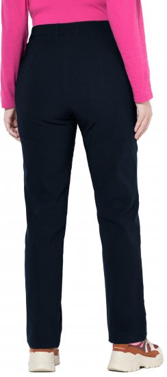 Ulla Popken Bengaline Elastic Waist Pants Navy - Džinsai & Kelnės Didelėse Dydžiuose – Plus Size - 