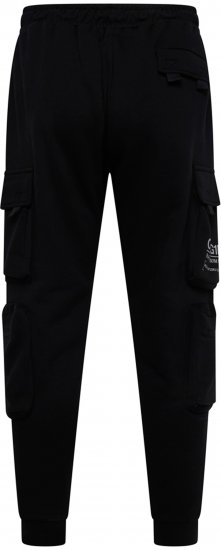 Kam Jeans 244 Raw Denim Cargo PKT Jog Pants Black - Džinsai ir kelnės - Džinsai ir Kelnės - W40-W70