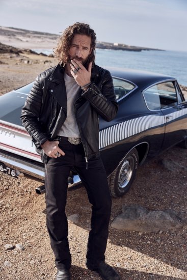 JP1880 Leather Pants Regular Fit Buffalo Nubuck Black - Džinsai ir kelnės - Džinsai ir Kelnės - W40-W70