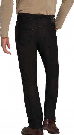 JP1880 Leather Pants Regular Fit Buffalo Nubuck Black - Džinsai ir kelnės - Džinsai ir Kelnės - W40-W70