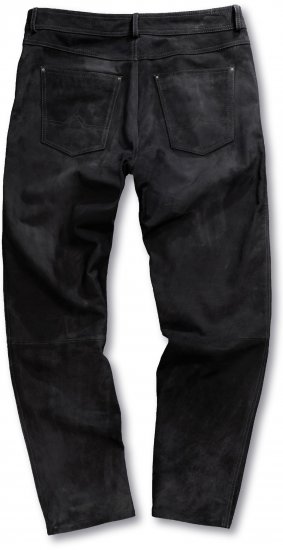 JP1880 Leather Pants Regular Fit Buffalo Nubuck Dark Brown - Džinsai ir kelnės - Džinsai ir Kelnės - W40-W70