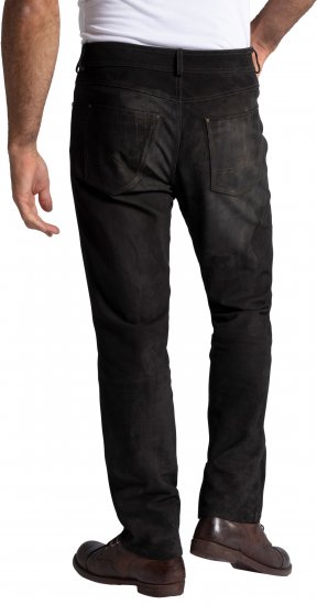 JP1880 Leather Pants Regular Fit Buffalo Nubuck Dark Brown - Džinsai ir kelnės - Džinsai ir Kelnės - W40-W70