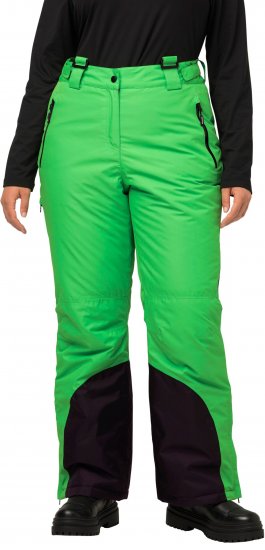 Ulla Popken Neon Waterproof Ski Pants Neon Grass Green - Ulla Popken - 