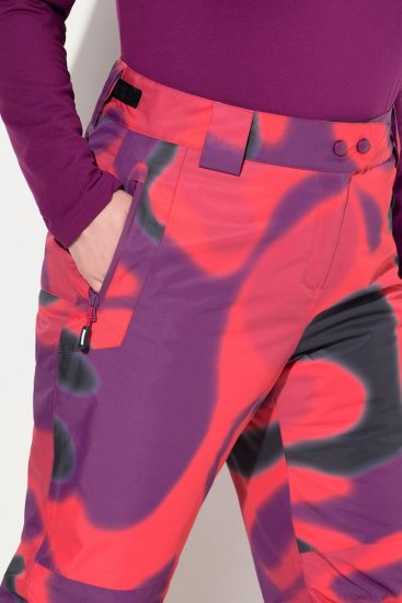 Ulla Popken Hyprar Ski Pants Waterproof Velcro Closure Shaped Knees Berry Pink - Slidinėjimo apranga - 