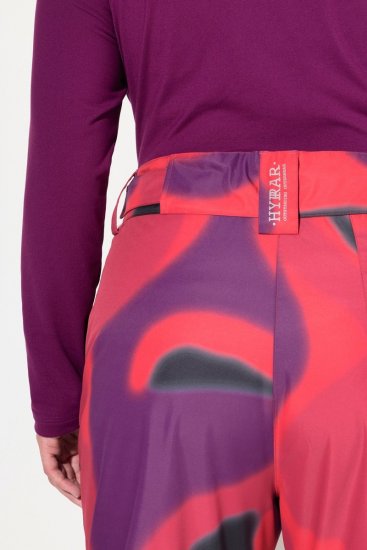 Ulla Popken Hyprar Ski Pants Waterproof Velcro Closure Shaped Knees Berry Pink - Slidinėjimo apranga - 