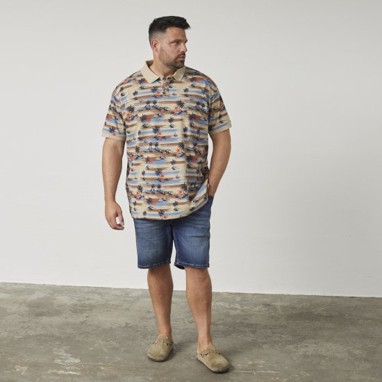 North Latitude 61133 Pikė Polo su Visu Paviršiumi Spauda Smėlio - Polo marškinėliai - Polo marškinėliai - 2XL-8XL