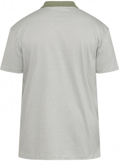 North Latitude 61136 Dryžuoti Siūlais Dažyti Polo Marškinėliai Alyvuogių Žalia - Polo marškinėliai - Polo marškinėliai - 2XL-8XL
