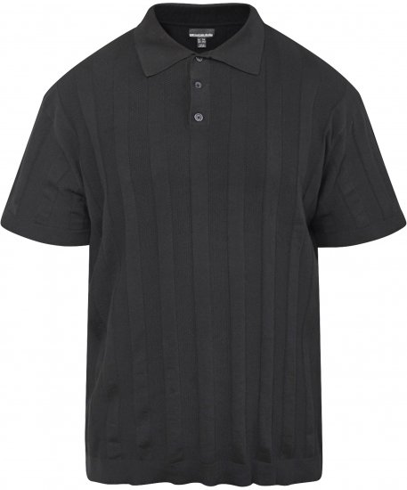 North Latitude 61329 Megztas Polo Marškinėliai Trumpomis Rankovėmis Juoda - Polo marškinėliai - Polo marškinėliai - 2XL-8XL