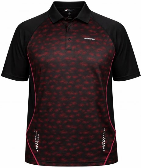 Espionage LW156 Performance Polo Red/Black - Polo marškinėliai - Polo marškinėliai - 2XL-8XL