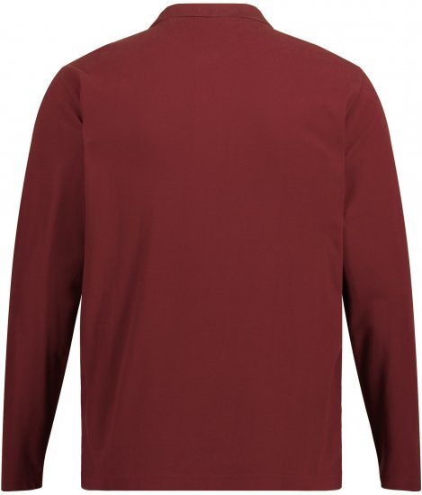 JP1880 Polo Shirt Long Sleeve Piqué Red - Polo marškinėliai - Polo marškinėliai - 2XL-8XL