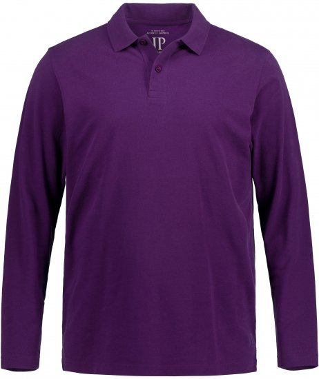 JP1880 Polo Shirt Long Sleeve Pique Purple - Polo marškinėliai - Polo marškinėliai - 2XL-8XL