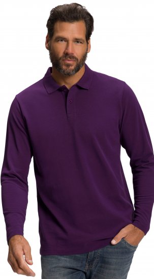 JP1880 Polo Shirt Long Sleeve Pique Purple - Polo marškinėliai - Polo marškinėliai - 2XL-8XL