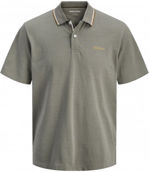 Jack & Jones Blaze Short Sleeve Polo Grey - Polo marškinėliai - Polo marškinėliai - 2XL-8XL
