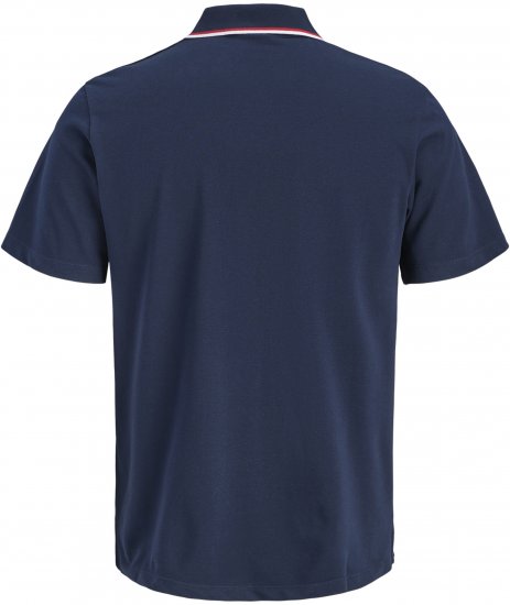 Jack & Jones Blaze Short Sleeve Polo Navy - Polo marškinėliai - Polo marškinėliai - 2XL-8XL