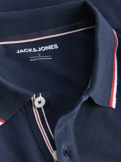 Jack & Jones Blaze Short Sleeve Polo Navy - Polo marškinėliai - Polo marškinėliai - 2XL-8XL