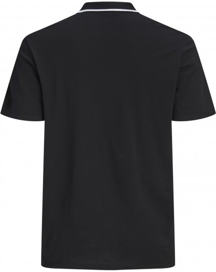 Jack & Jones Blaze Short Sleeve Polo Black - Polo marškinėliai - Polo marškinėliai - 2XL-8XL