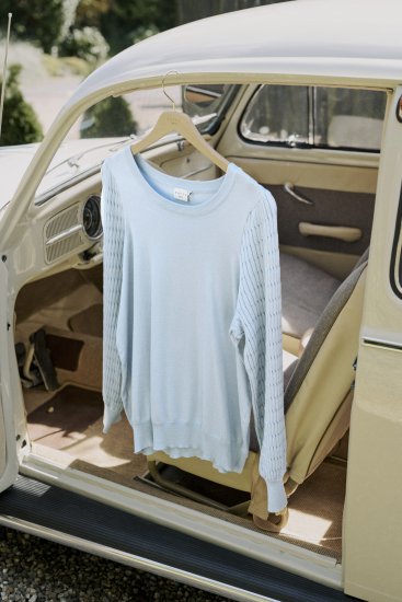 Kaffe Curve Lini Knit Megztinis Celestial Blue - Megztiniai ir džemperiai - 