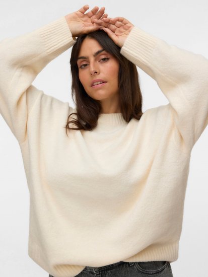 Vero Moda Boom Long Sleeve Pullover Birch - Megzti megztiniai - 