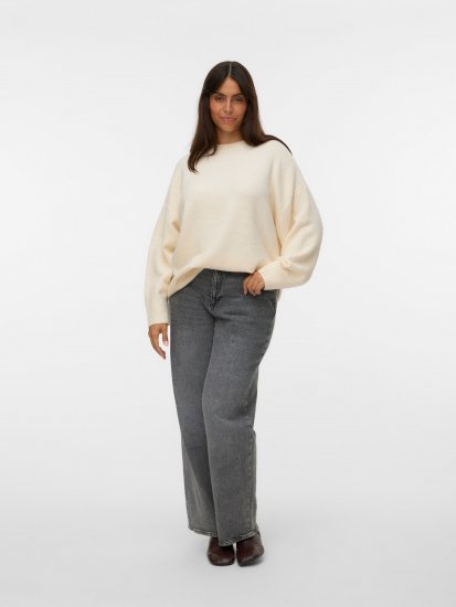 Vero Moda Boom Long Sleeve Pullover Birch - Megzti megztiniai - 
