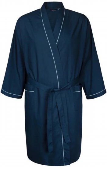 Espionage PJ091 Lightweight Bathrobe Navy - Vonios chalatai/rankšluosčiai - Vyriški chalatai Dideli dydžiai