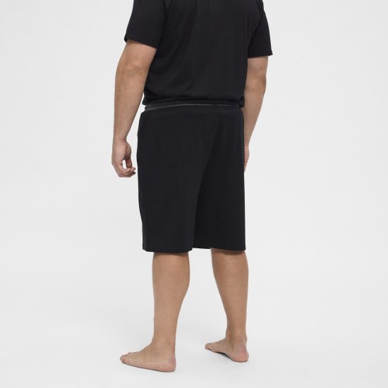 North Latitude Pyjama Shorts Black - Pižama/Loungewear - Didelių Dydžių Vyriškos Pižamos