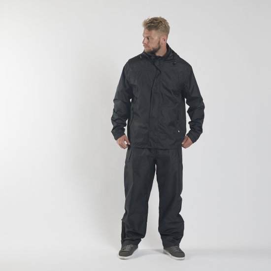 North Latitude Rain Jacket Black TALL - Sportiniai drabuziai & outdoor - Dideliu dydziu sportiniai drabuziai vyrams