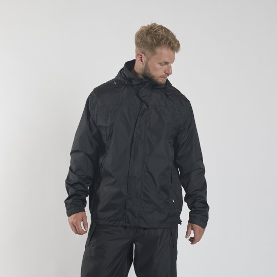 North Latitude Rain Jacket Black TALL - Sportiniai drabuziai & outdoor - Dideliu dydziu sportiniai drabuziai vyrams