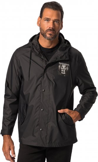 JP1880 Iron Maiden Rain Jacket Black - Sportiniai drabuziai & Outdoor - Dideliu dydziu sportiniai drabuziai vyrams